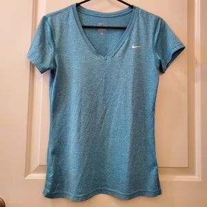 NIKE DRI-FIT V-Neck Short Sleeve T-Shirt